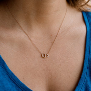 Pendentif en or rose et Diamants