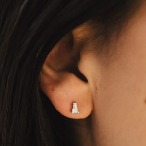 Boucles d'oreilles en or blanc - Diamant